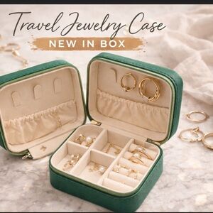 Travel Jewelry Case - Green